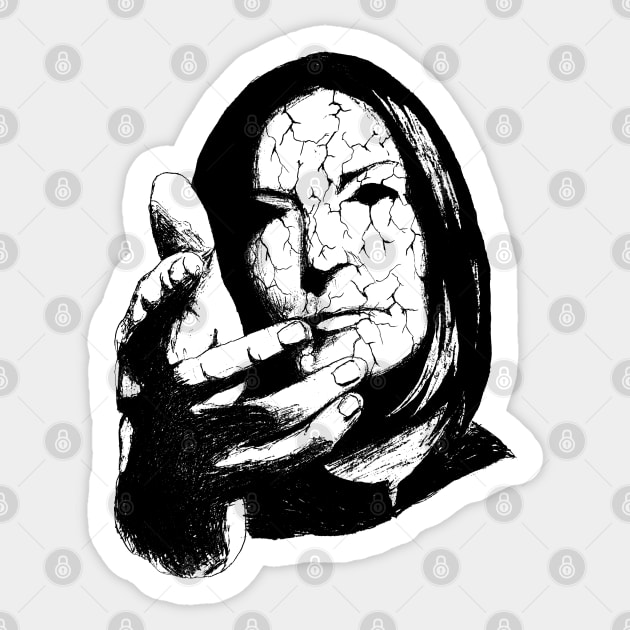Beth Gibbons Portrait Art Sticker by surmind